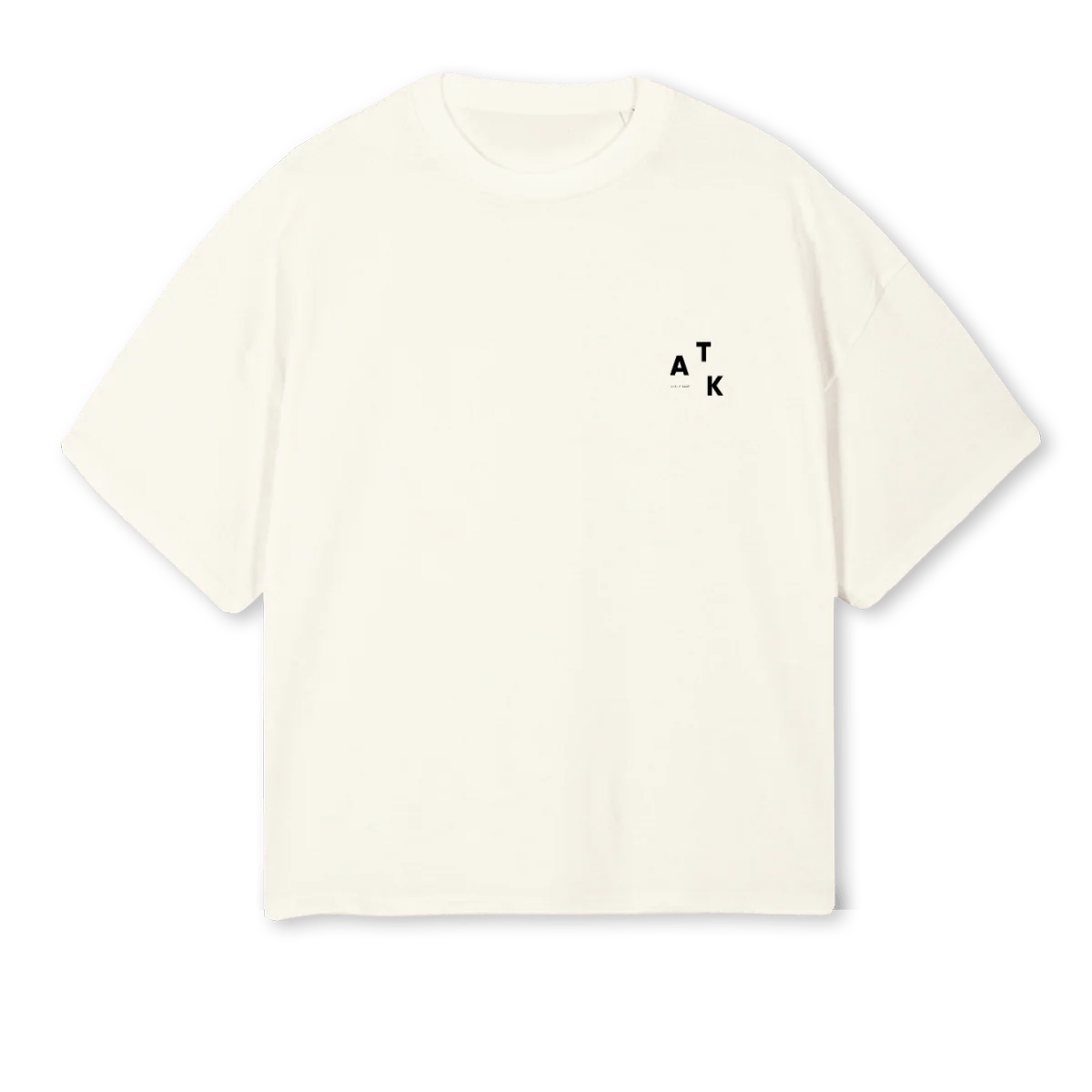 TBOXYMENCREAM Cream Oversized Boxy Tee.