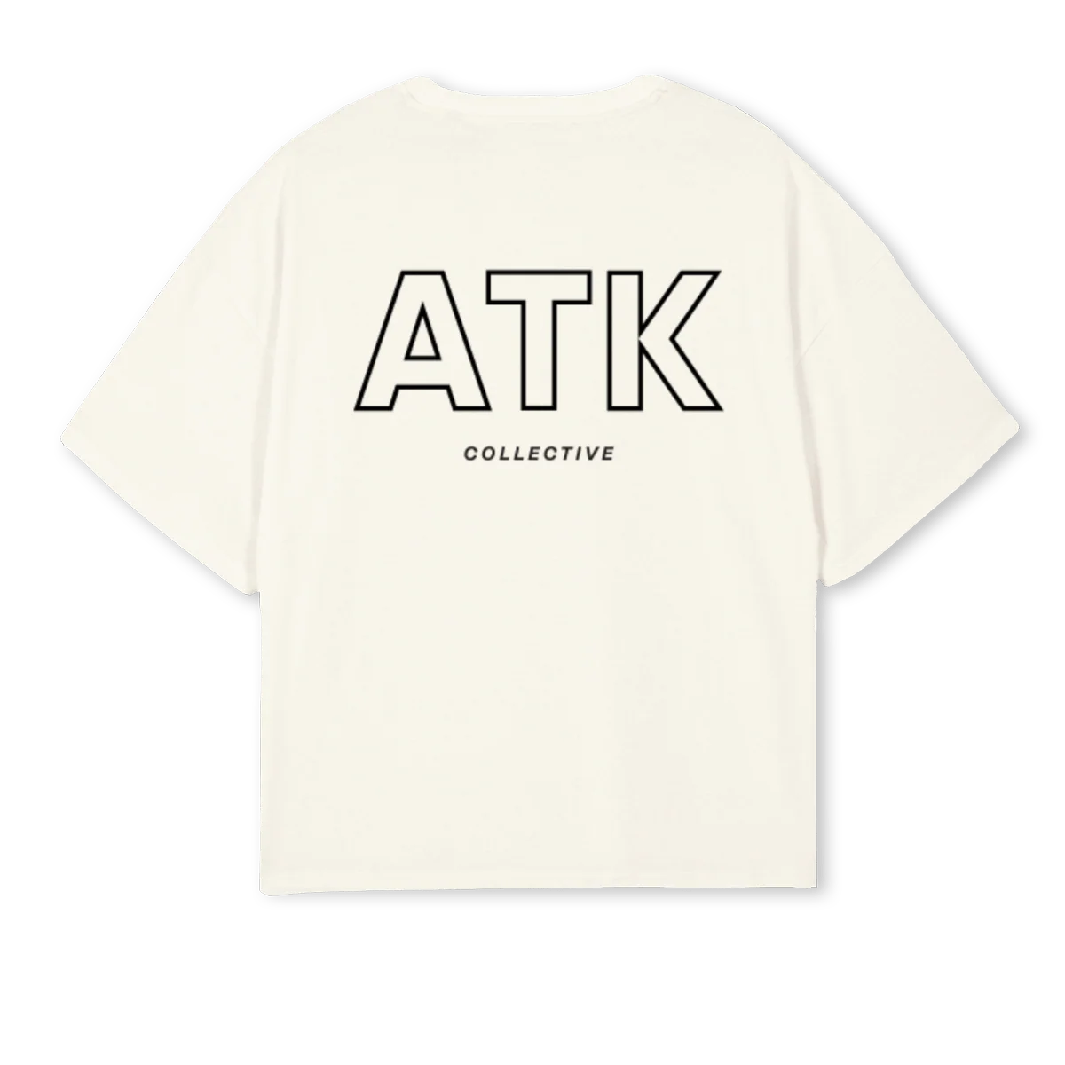 TBOXYMENCREAM Cream Oversized Boxy Tee. - Image 2