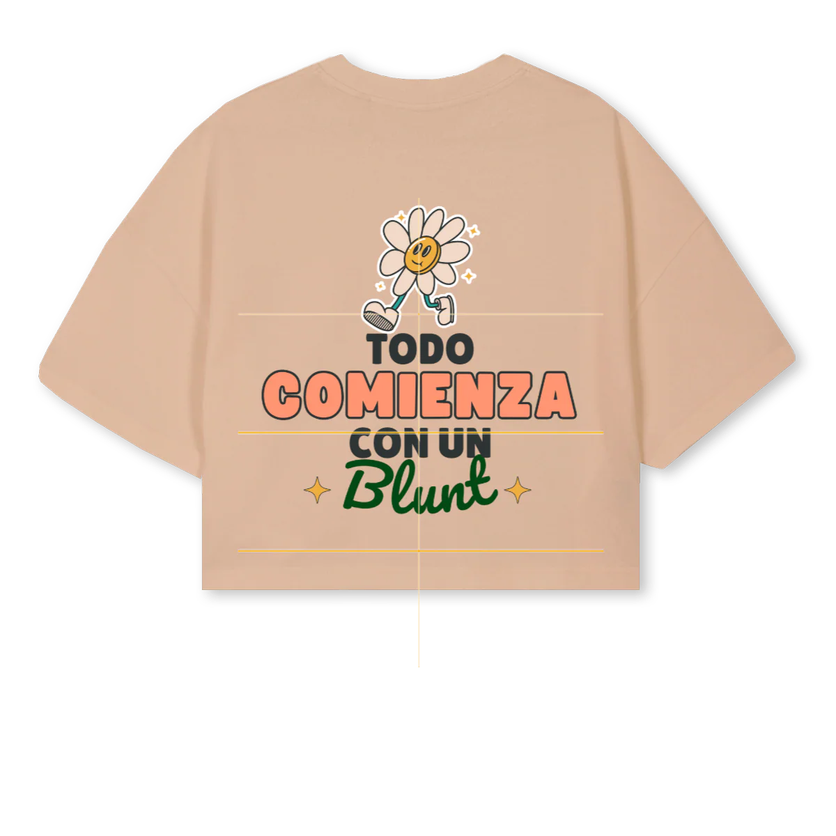 TCCUBCROPPED Croissant Cropped Oversized Tee. - Image 2