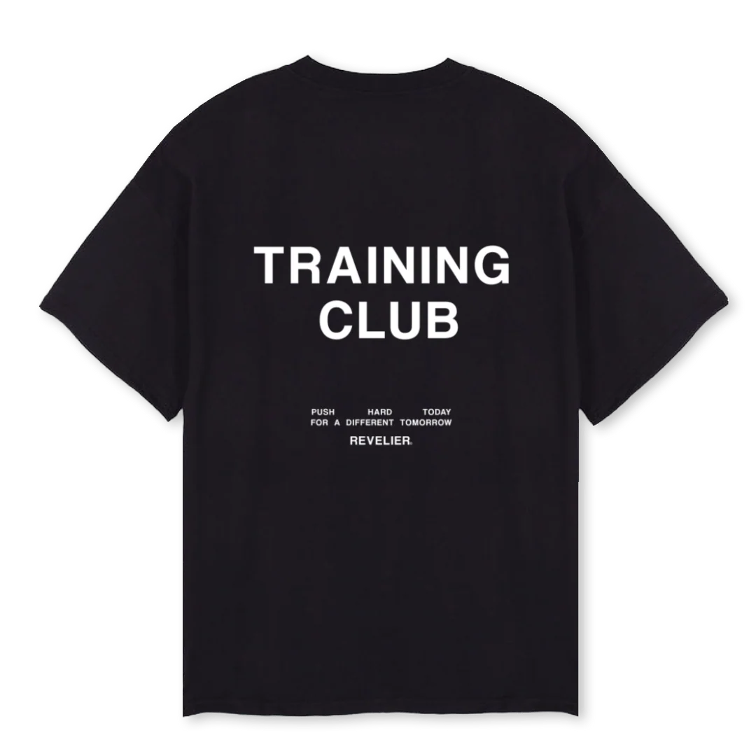 TCLUB Black Oversized Tee. - Image 2