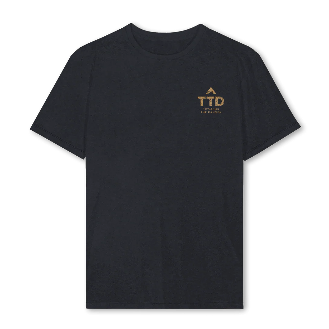TDDSACRIFICETEE Vintage Black Regular Tee.