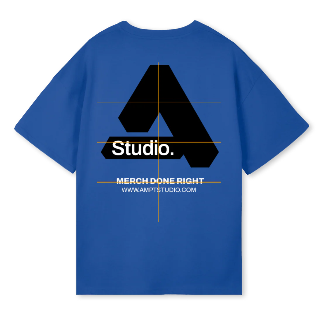 TE Cobalt Blue Oversized Tee. - Image 2