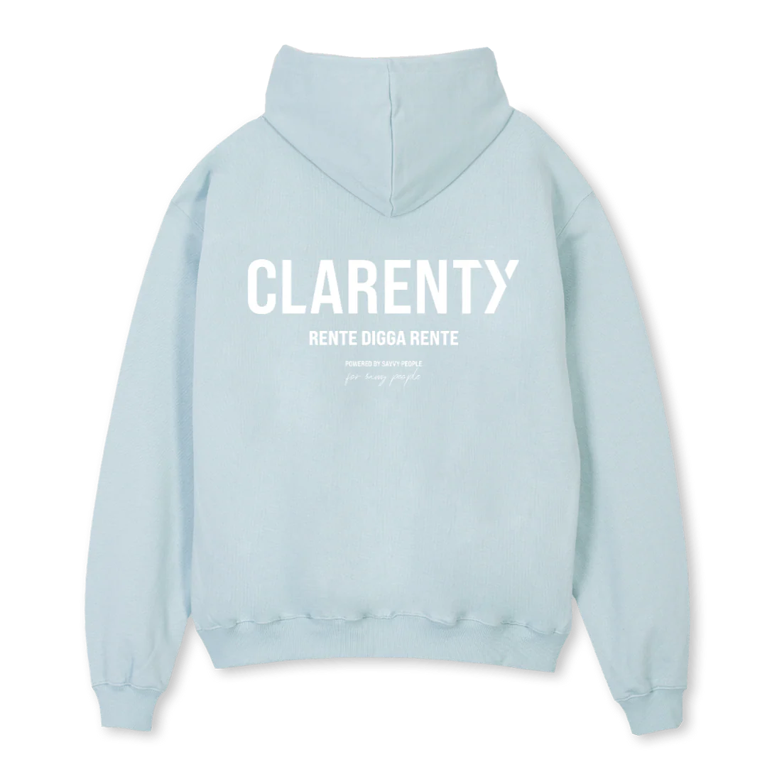TEAMKLARHEIT3 Cold Blue Oversized Hoodie. - Image 2