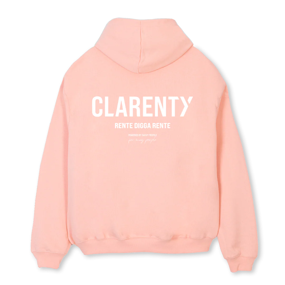 TEAMKLARHEIT4 Pink Clay Oversized Hoodie. - Image 2