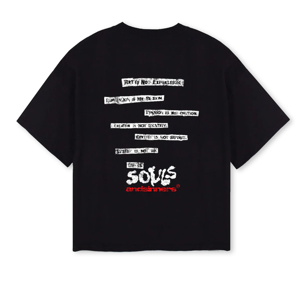 TEAMPHOTOSBOXYBLACK Black Oversized Boxy Tee. - Image 2