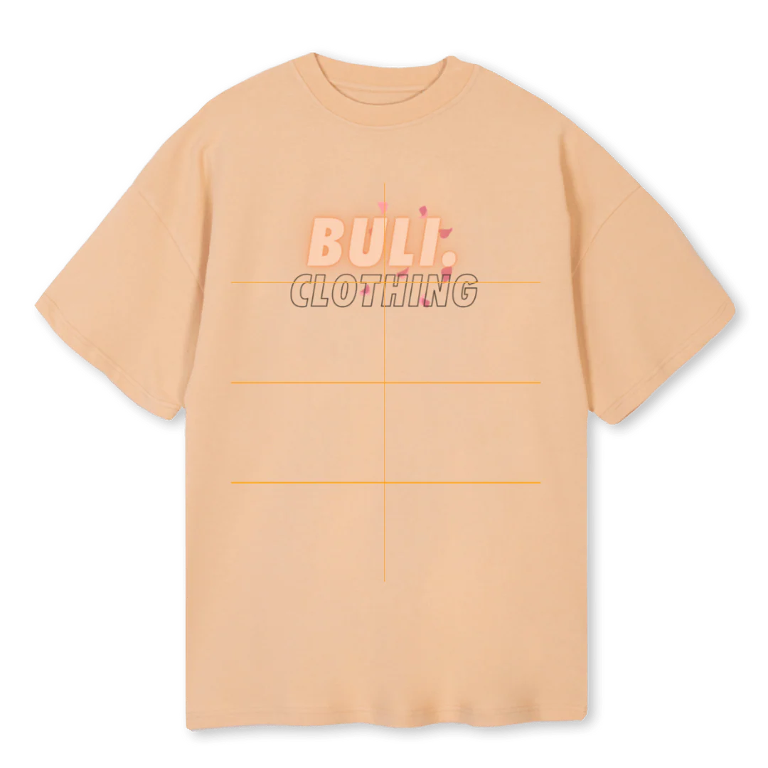 TEE SAMPLE Sand Oversized Tee.