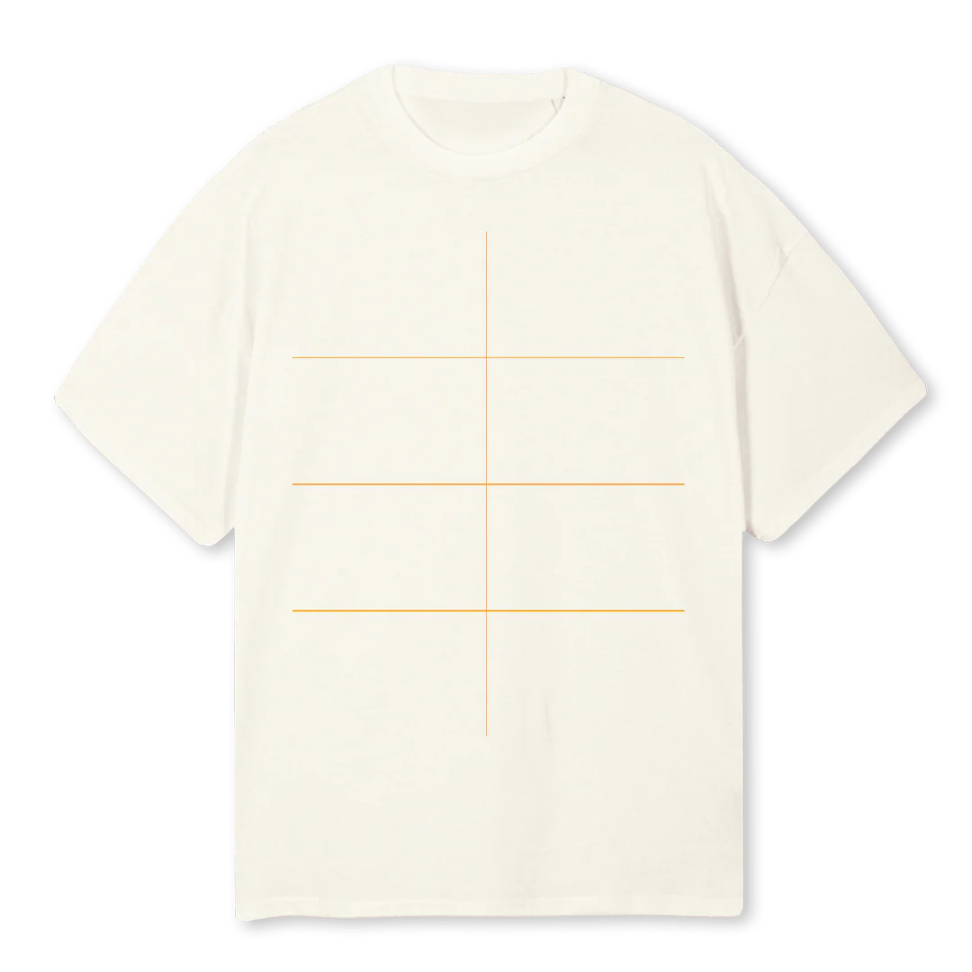 TEEDB Cream Oversized Tee.