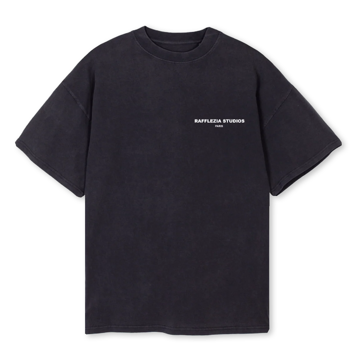 TEEVISAGEBON Vintage Black Oversized Tee.
