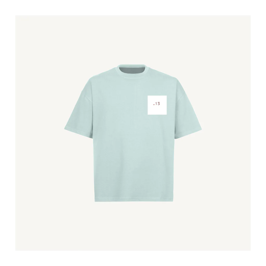 ten13-blue Cold Blue Oversized Boxy Tee.