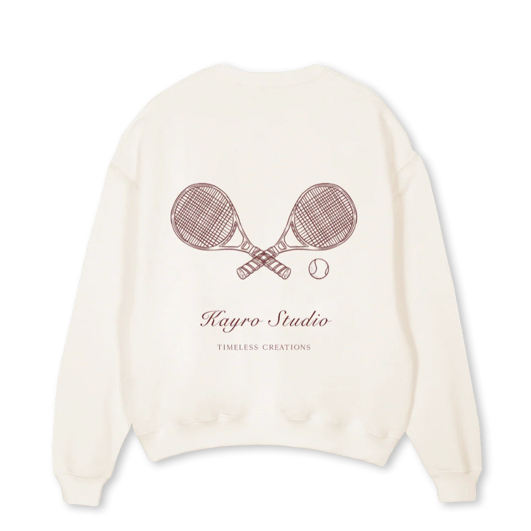 TENISSUDADERA Vintage White Oversized Crewneck Sweater. - Image 2
