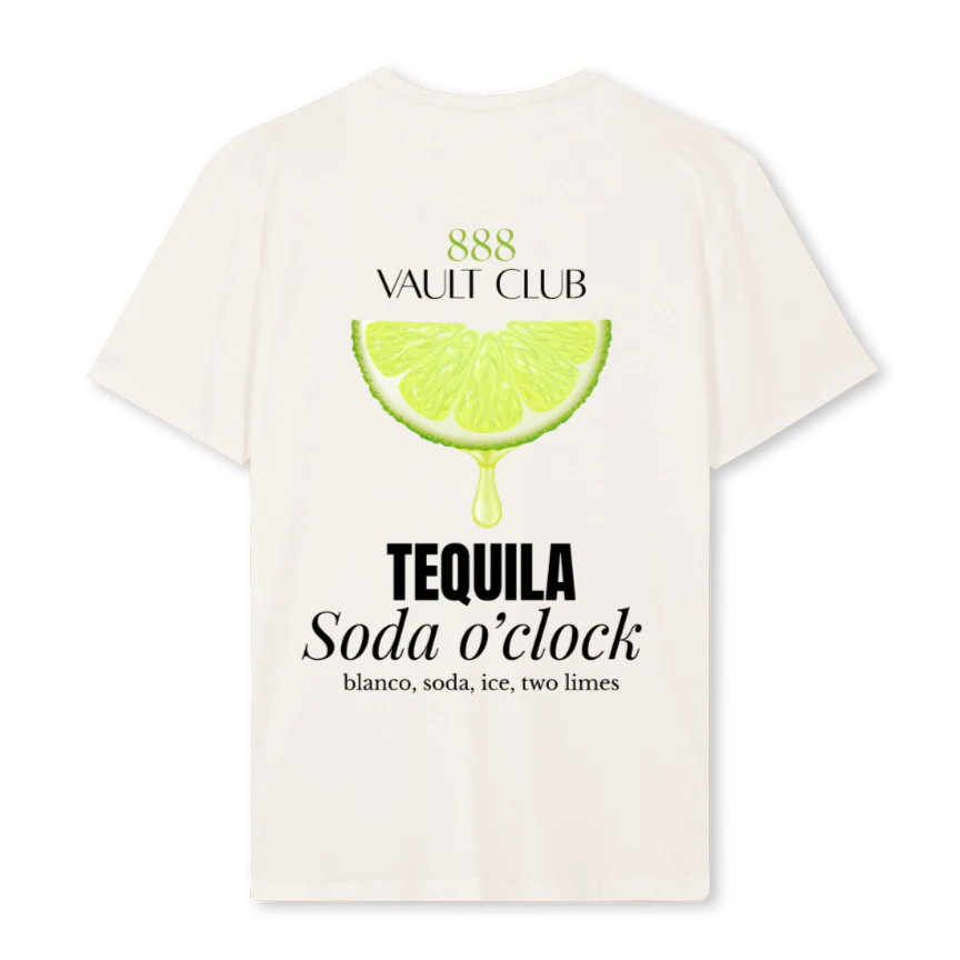 TEQUILA Vintage White Regular Tee. - Image 2