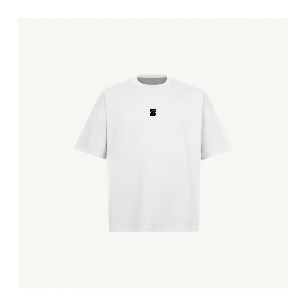 TEST5 White Oversized Boxy Tee.