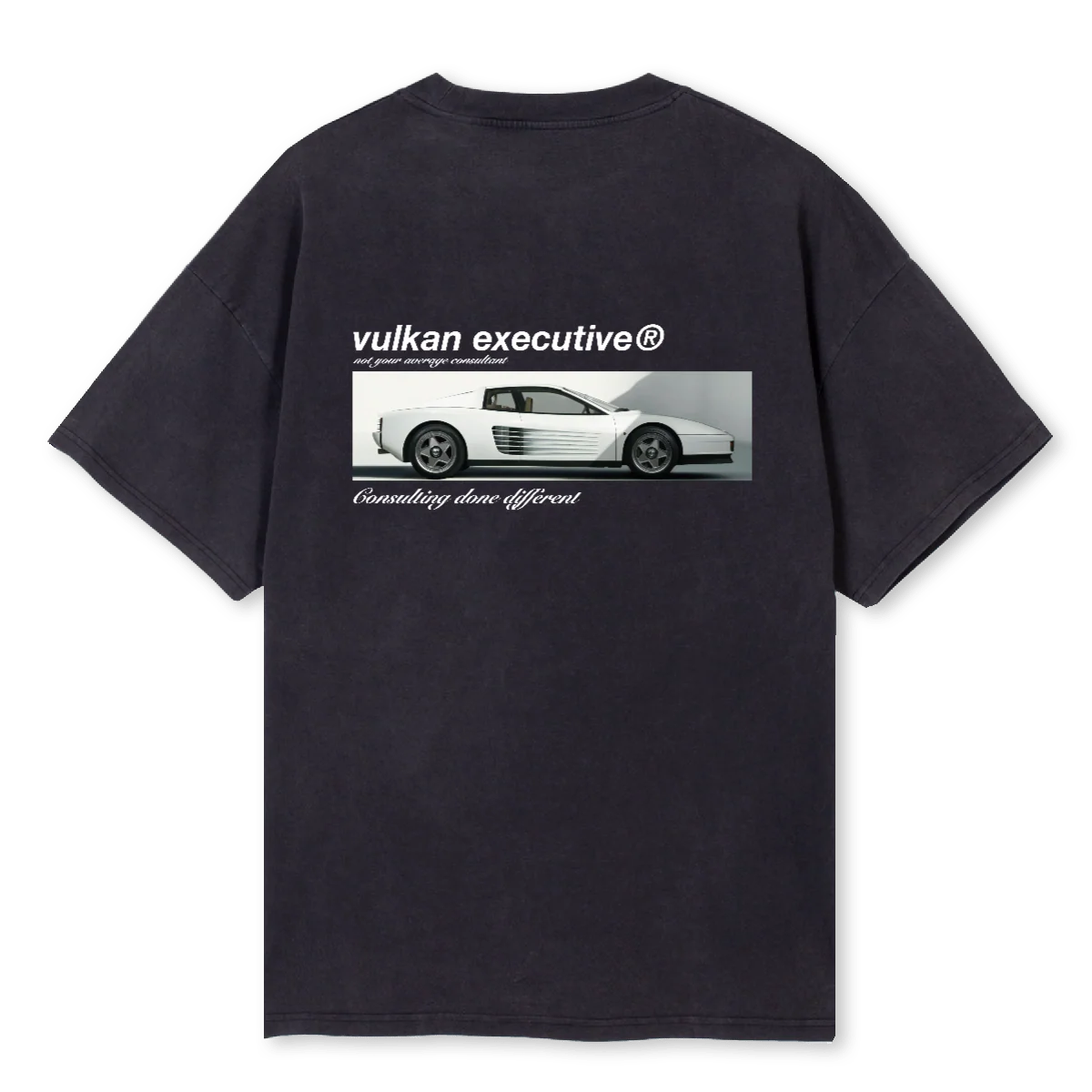 TESTAROSSA Vintage Black Oversized Tee.