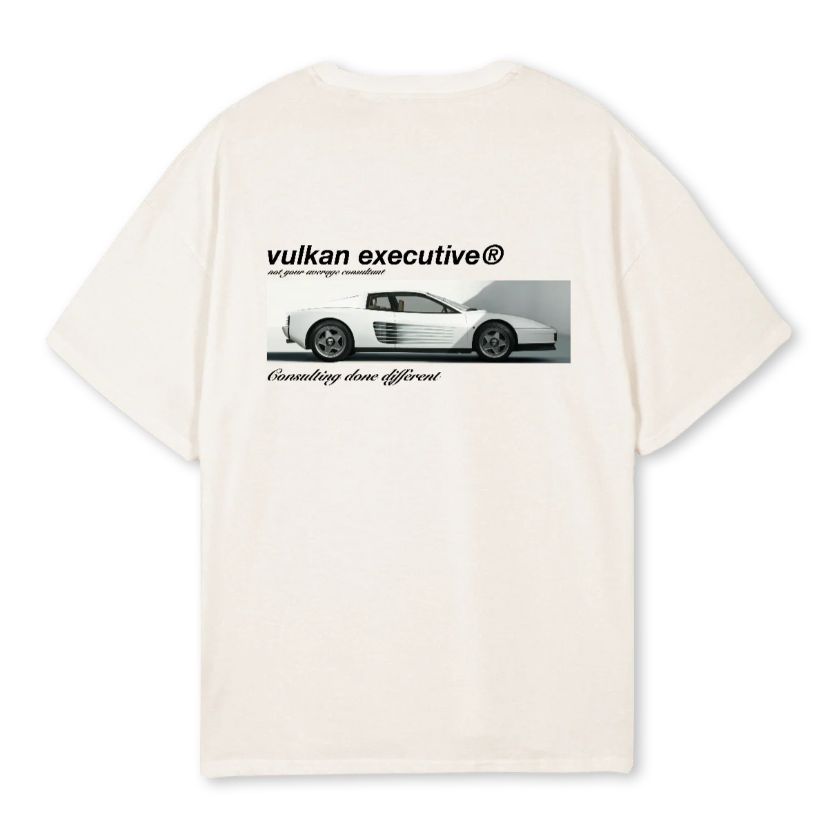 TESTAROSSA Vintage White Oversized Tee.