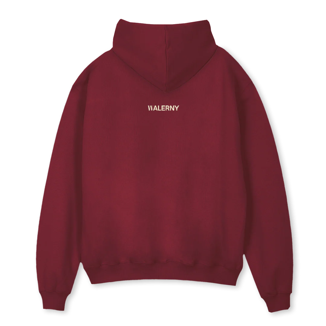 TESTEINS Burgundy Oversized Hoodie. - Image 2