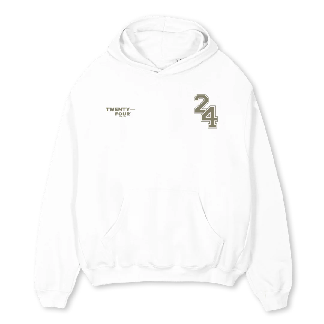 TFHOODIEWHITEOLIVE White Oversized Hoodie.