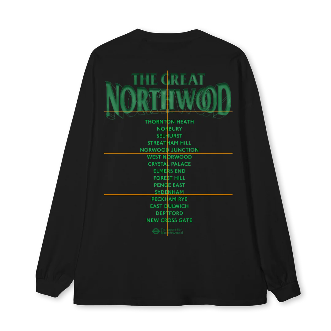 TFN LONGSLEEVE BLKGR Black Oversized LS Tee. - Image 2
