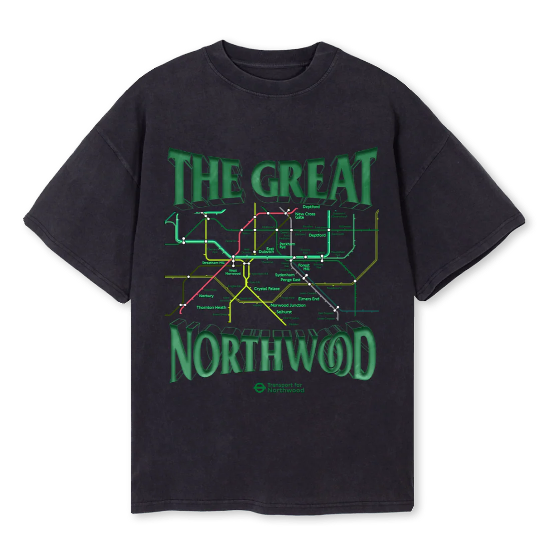 TFN TEE VBG Vintage Black Oversized Tee.