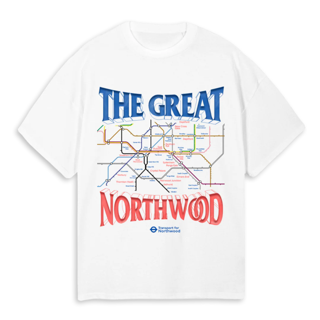 TFN TEE WBR White Oversized Tee.
