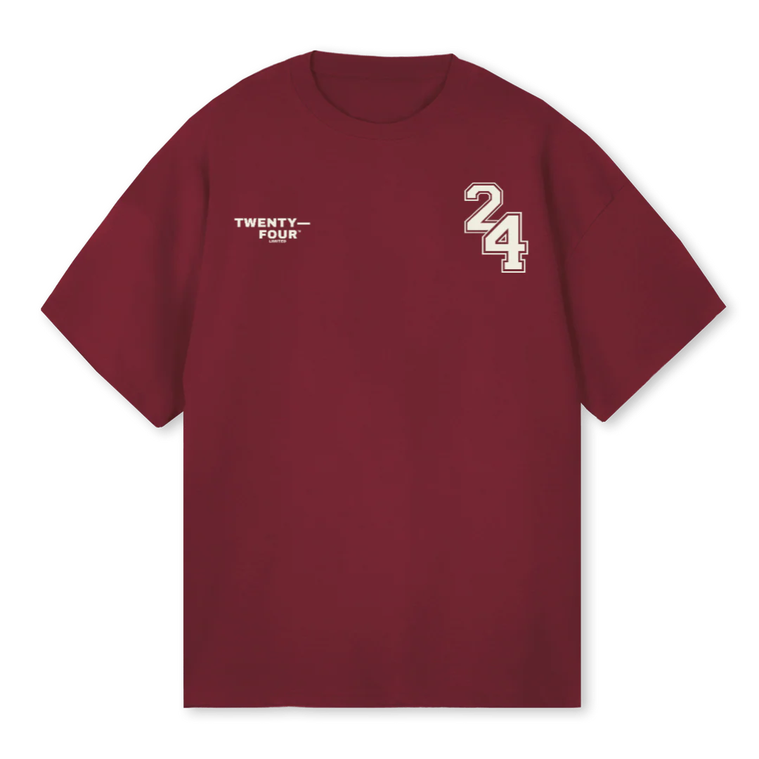 TFSHIRTBURGUNDY Burgundy Oversized Tee.