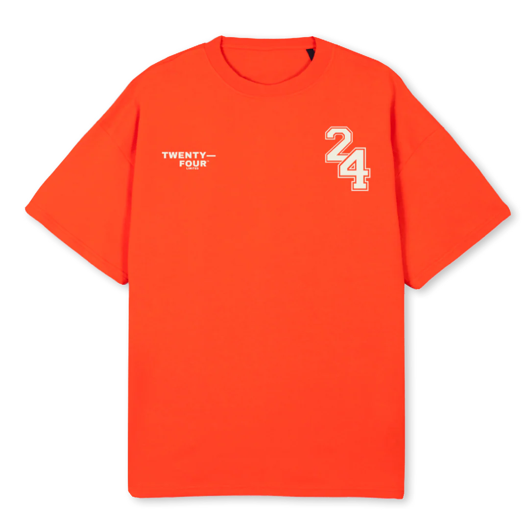 TFSHIRTORANGE Hot Orange Oversized Tee.