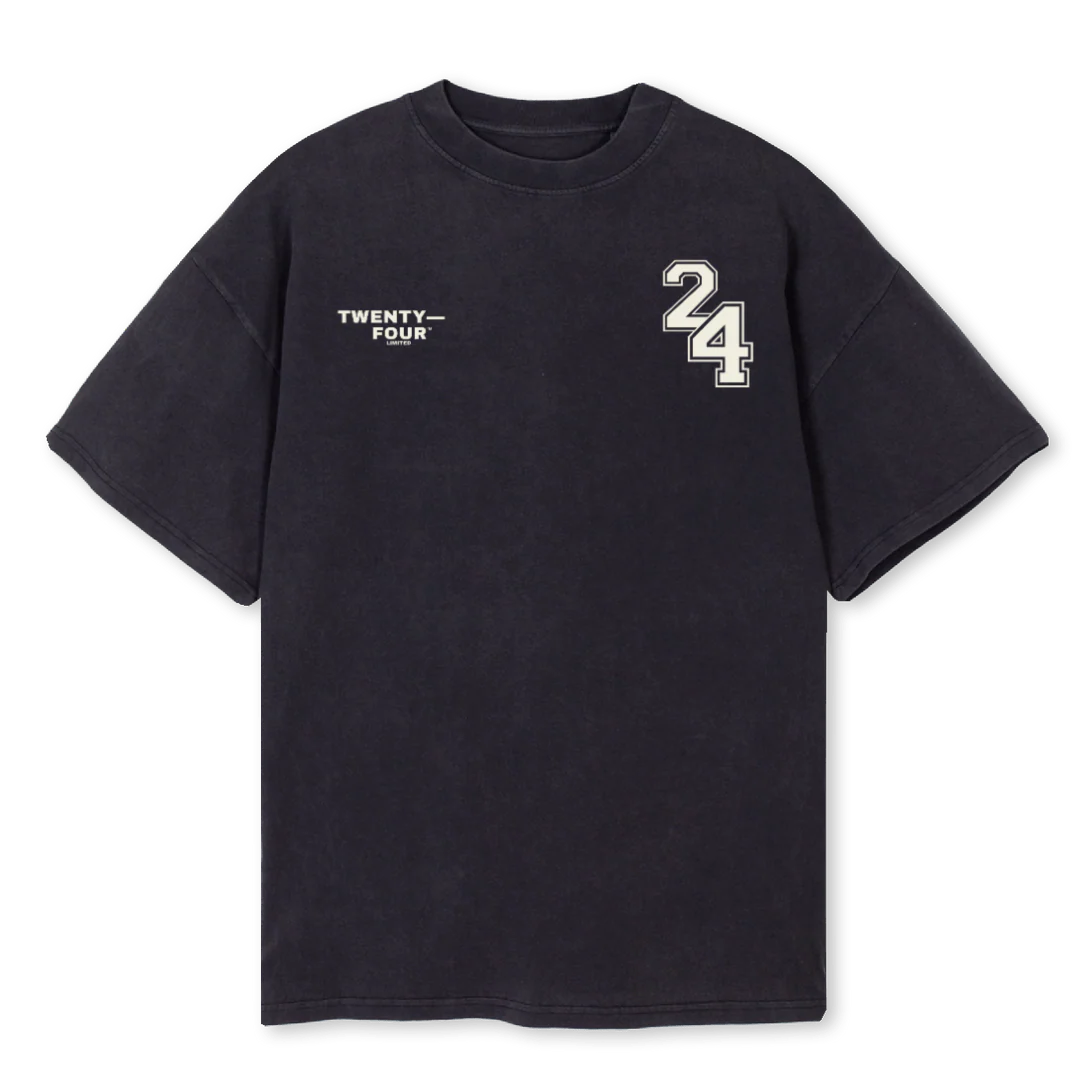 TFSHIRTVBLACK Vintage Black Oversized Tee.