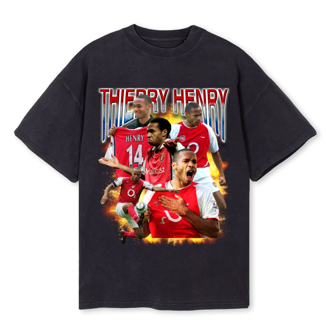 TH Vintage Black Oversized Tee.