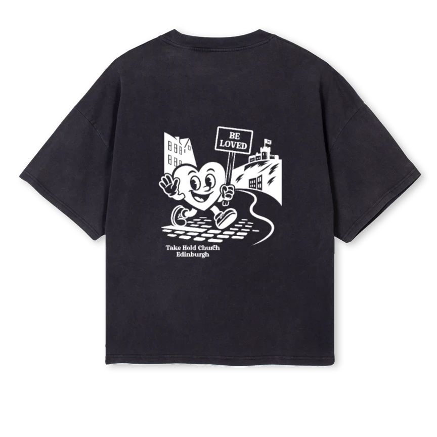 THCTEEBELOVED Vintage Black Oversized Boxy Tee. - Image 2