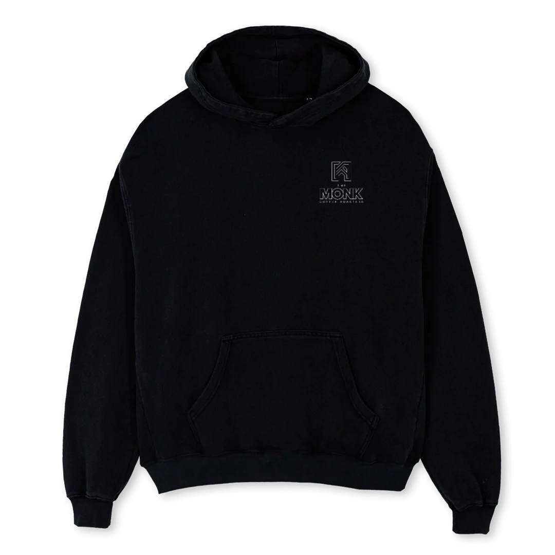 THE MONK FLOW Black Oversized Hoodie.