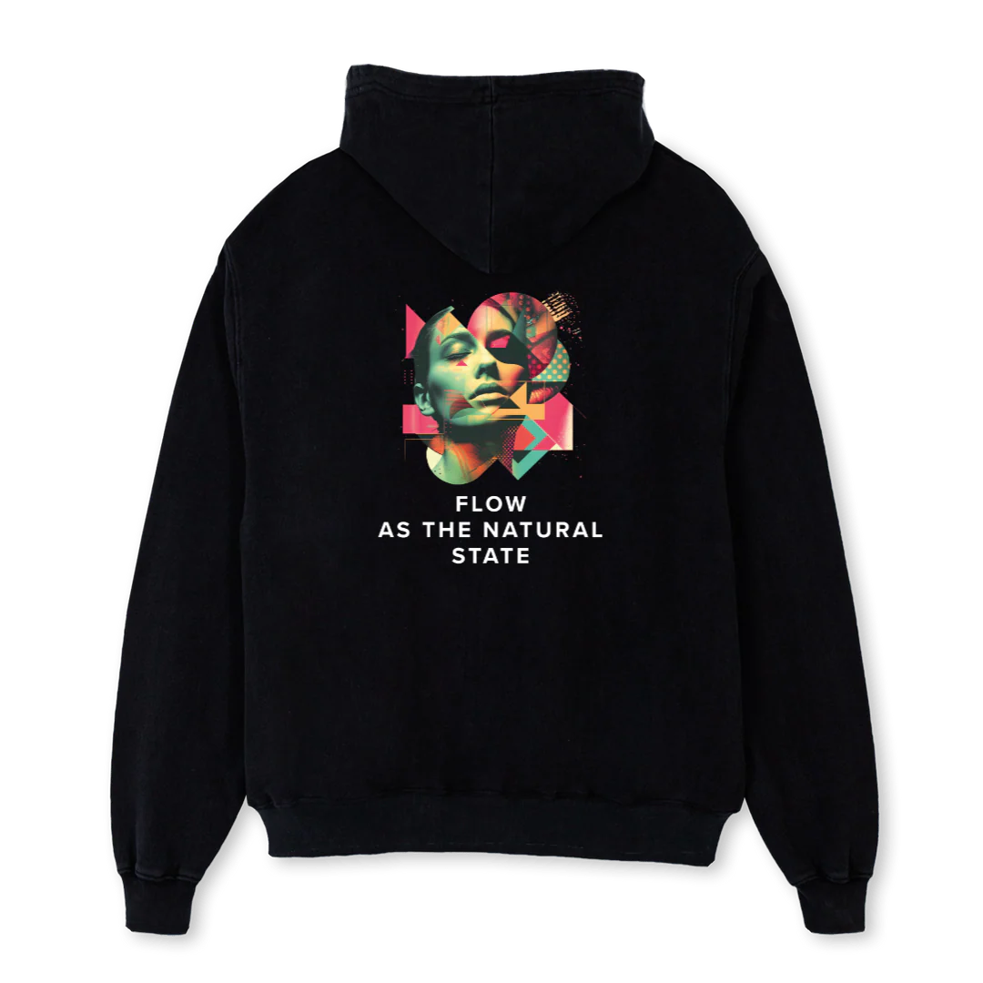 THE MONK FLOW Black Oversized Hoodie. - Image 2