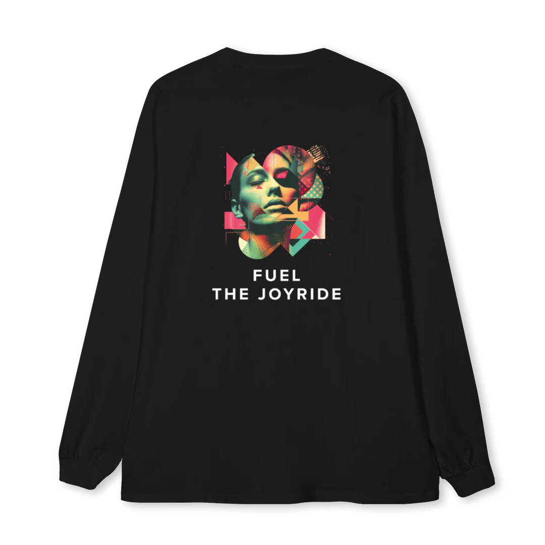 THE MONK FUEL Black Oversized LS Tee. - Image 2