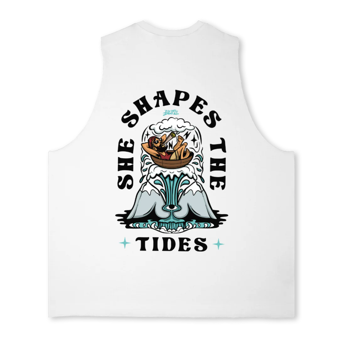THE TIDES VEST Bright white Oversized Vest. - Image 2