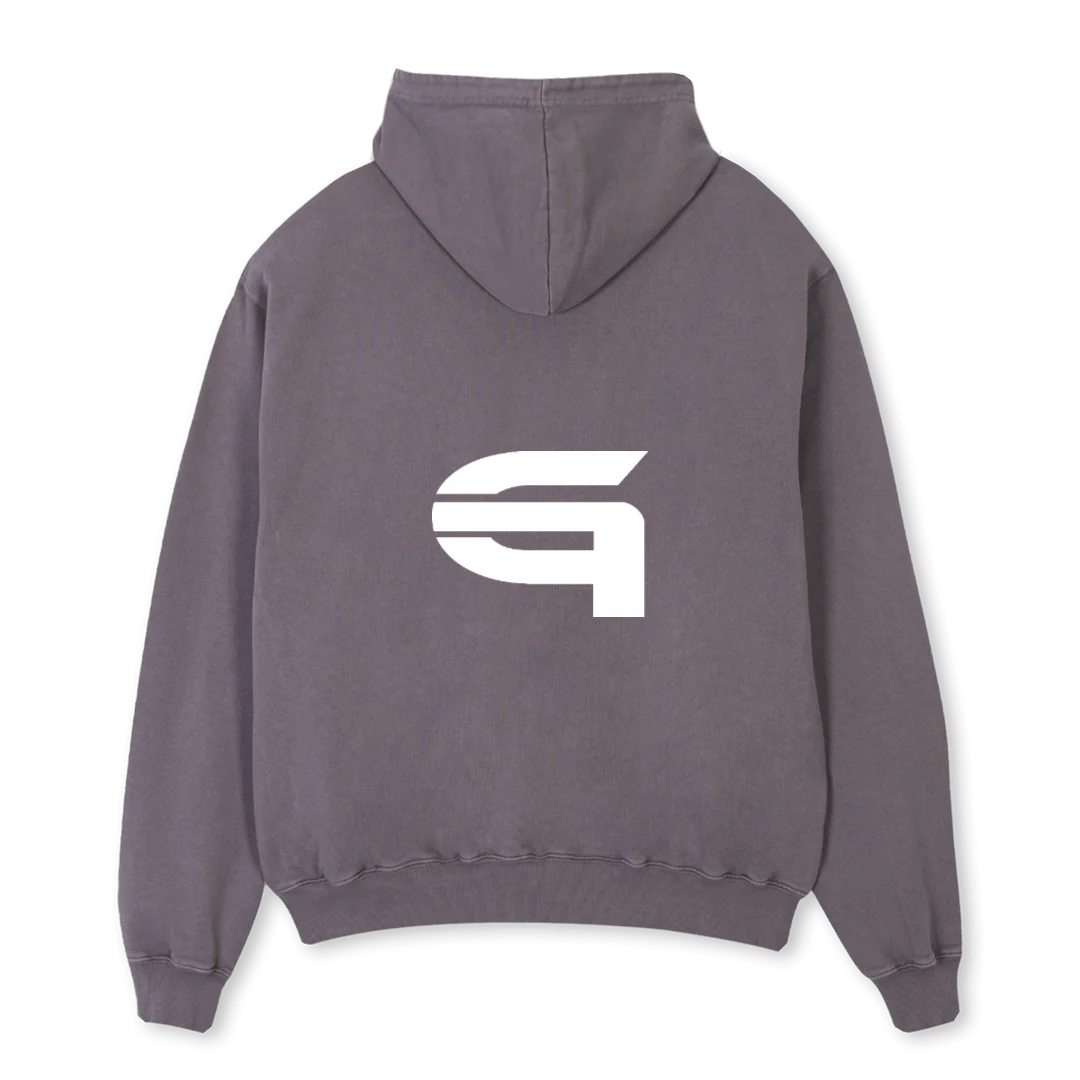 THEGAU Pigment Grey Oversized Hoodie. - Image 2