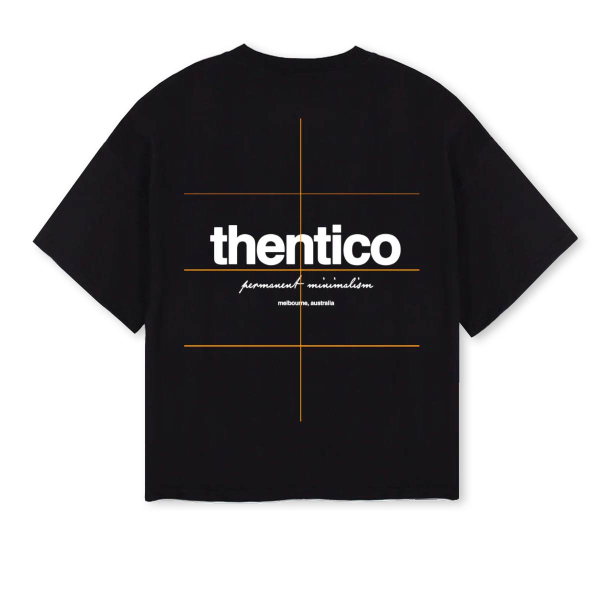 THENTICOTEE Black Oversized Boxy Tee. - Image 2