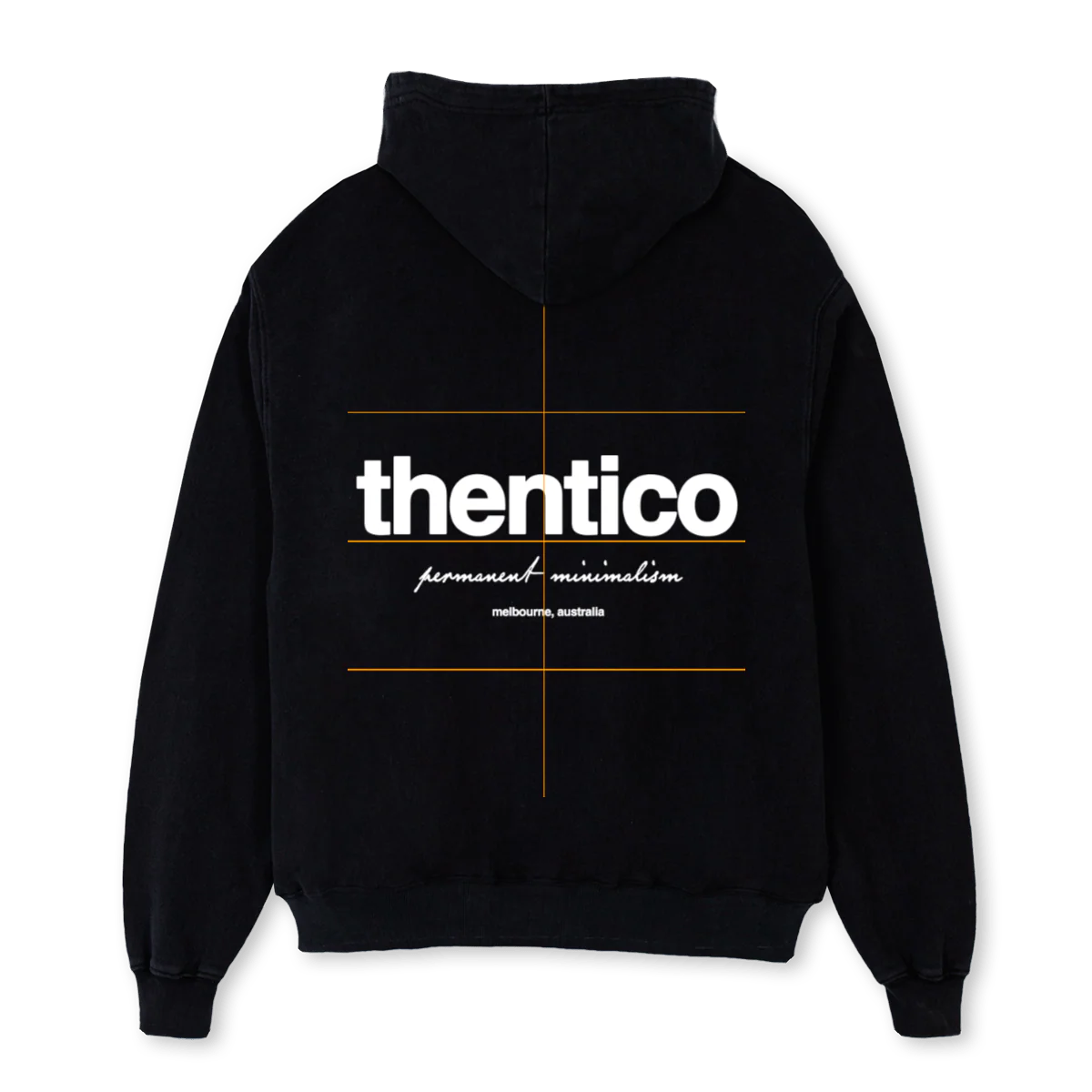 THENTICOHOOD Black Oversized Hoodie. - Image 2