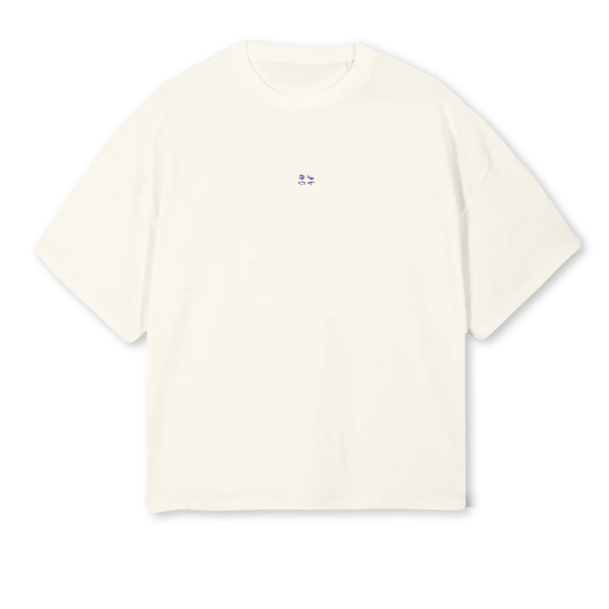 THESTORYCREAM Cream Oversized Boxy Tee.