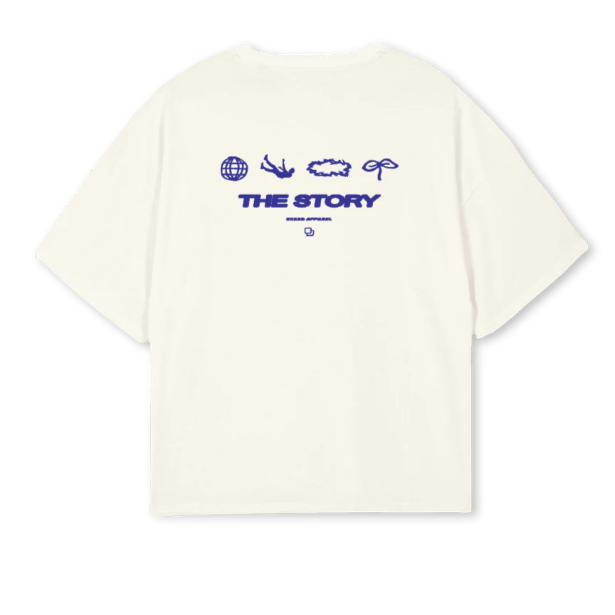THESTORYCREAM Cream Oversized Boxy Tee. - Image 2