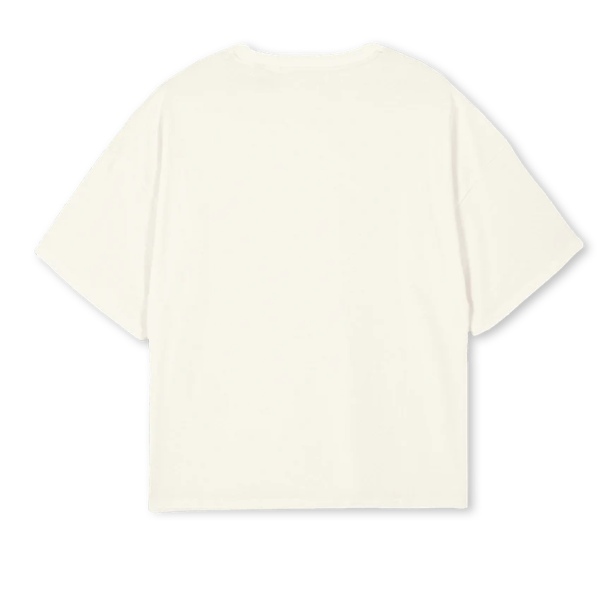 THETREECREAMGREEN Cream Oversized Boxy Tee. - Image 2