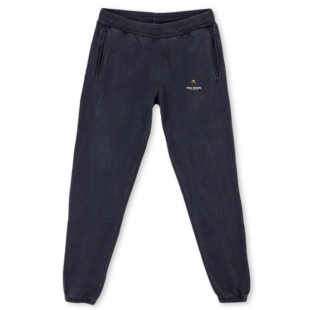THEWRKJOG Vintage Black Sweatpants.