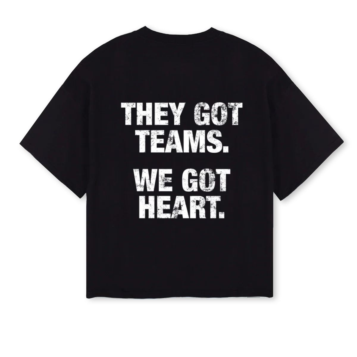 THEYGOTTEAMS Black Oversized Boxy Tee. - Image 2