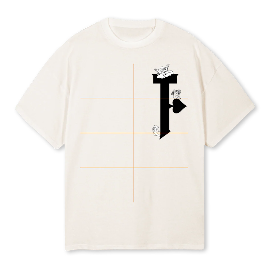 THIRS Vintage White Oversized Tee.