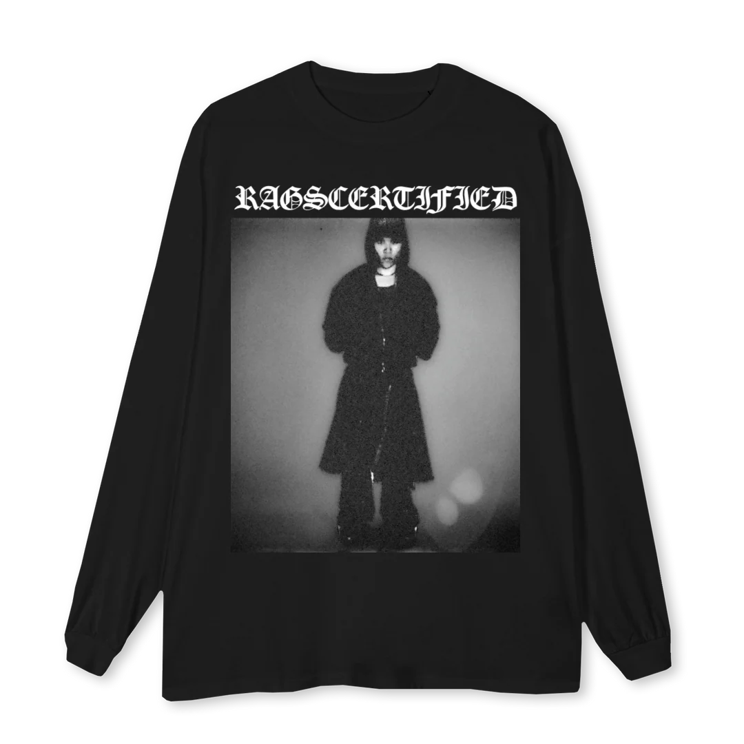 THIS IS PAVLO Black Oversized LS Tee.