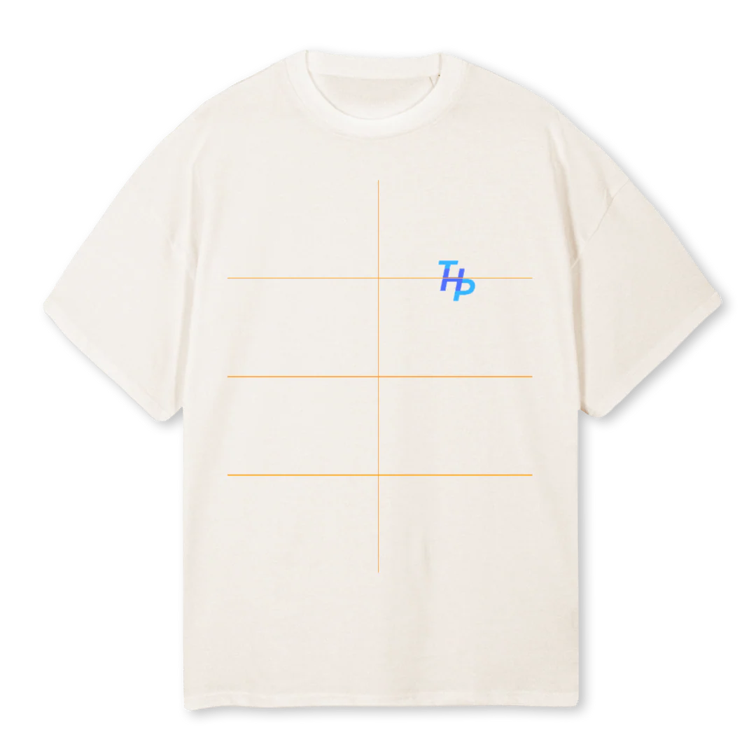 THPBLUE Vintage White Oversized Tee.