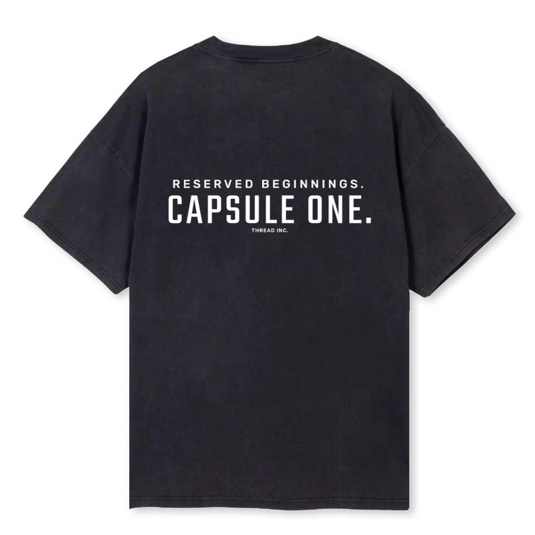 THREADW Vintage Black Oversized Tee. - Image 2