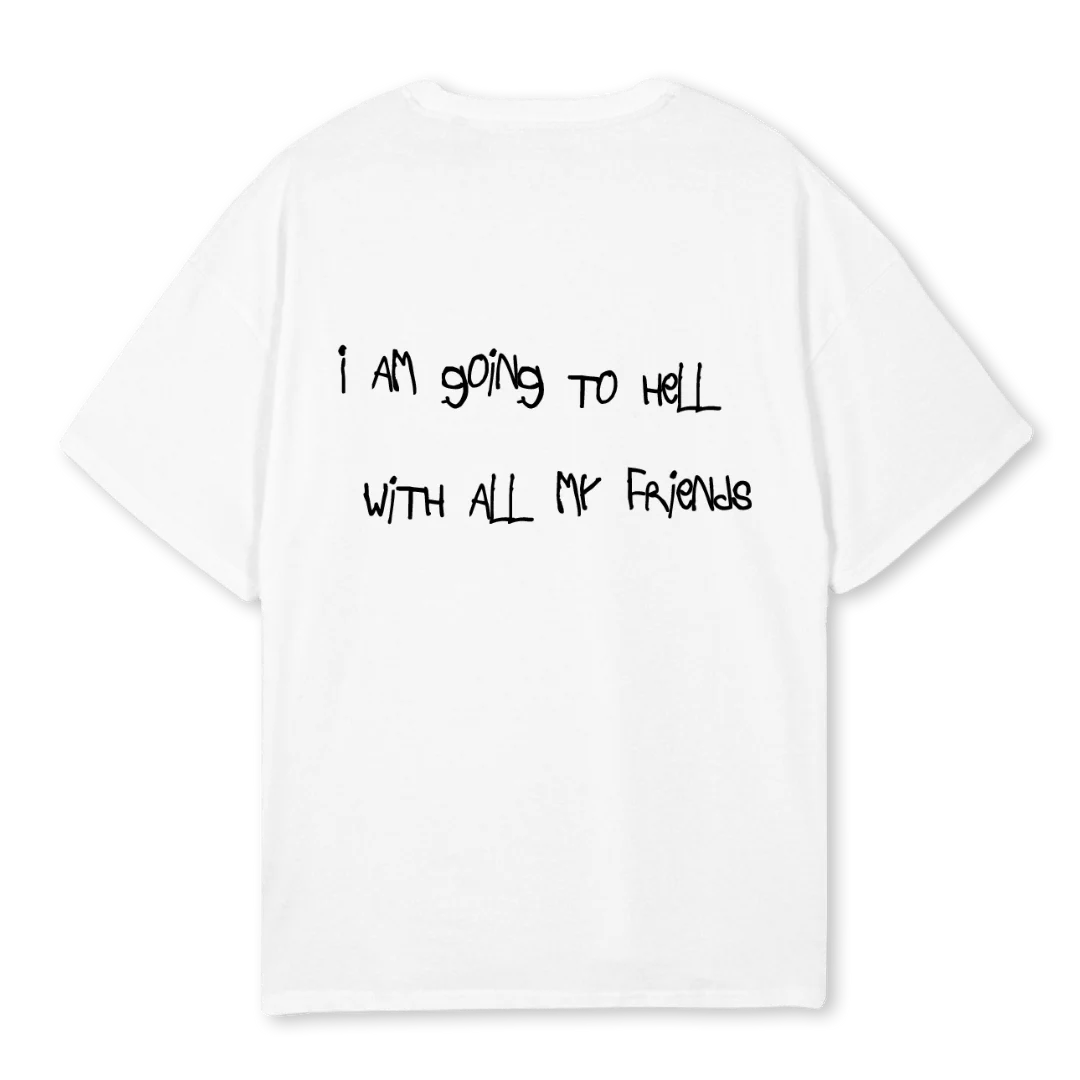 THRUE CORRECT F White Oversized Tee. - Image 2