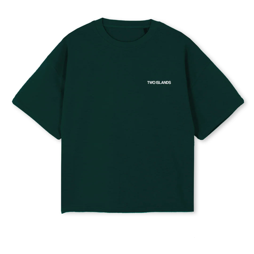TIBLACKSIGLOGO Wild Green Oversized Boxy Tee.
