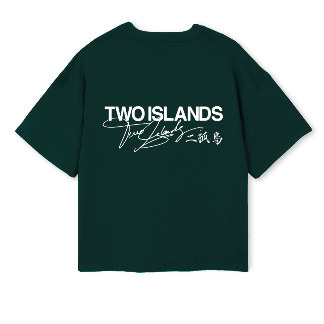 TIBLACKSIGLOGO Wild Green Oversized Boxy Tee. - Image 2