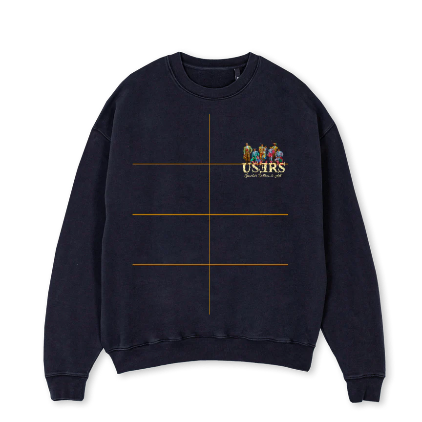 TIMBALESCREWNECKBLAC Vintage Black Oversized Crewneck Sweater.