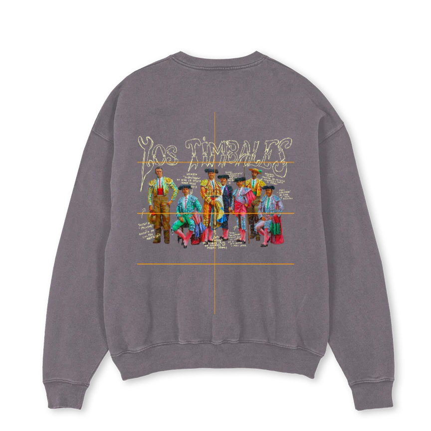 TIMBALESCREWNECKGREY Pigment Grey Oversized Crewneck Sweater. - Image 2