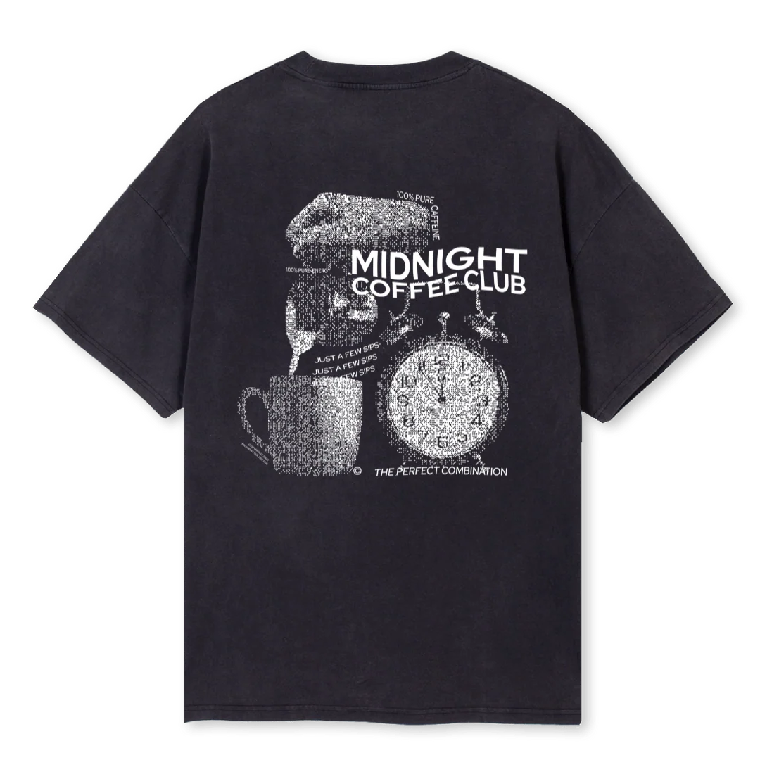 TIME SHIRT Vintage Black Oversized Tee. - Image 2